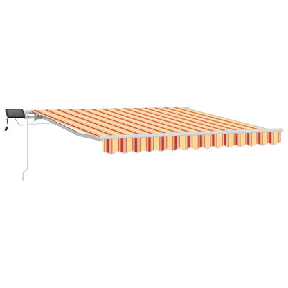 vidaXL Retractable Awning Yellow and Orange 300 x 250 cm