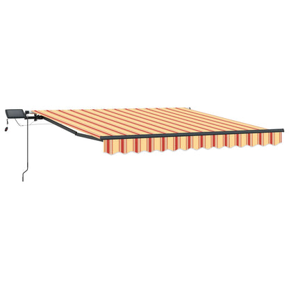 vidaXL Retractable Awning Yellow and Orange 300 x 250 cm