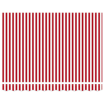 vidaXL Retractable Awning Red and White 300 x 250 cm
