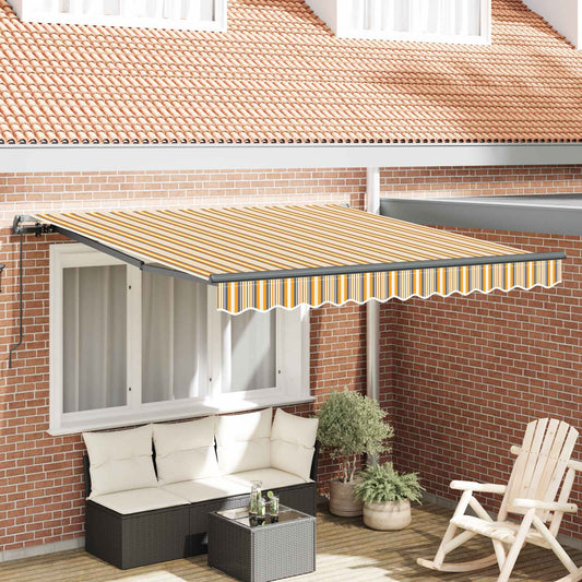 vidaXL Retractable Awning Multicolour 300 x 250 cm