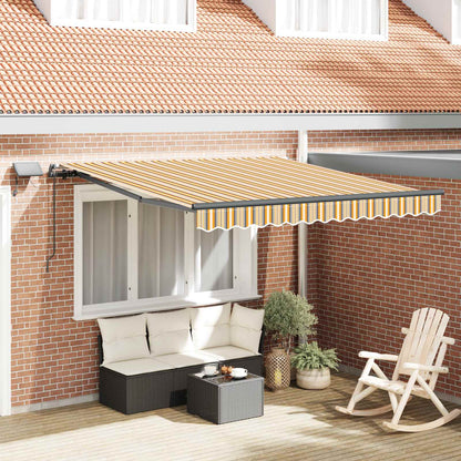 vidaXL Retractable Awning Multicolour 300 x 250 cm