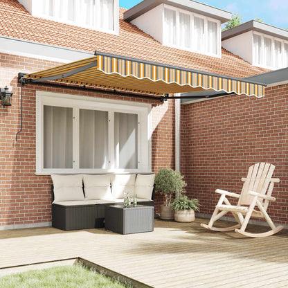 vidaXL Awning Frame Yellow and Grey 300 x 250 cm