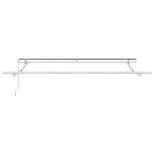 vidaXL Awning Retractable Manual White 300 x 250 x 165 cm Polyester