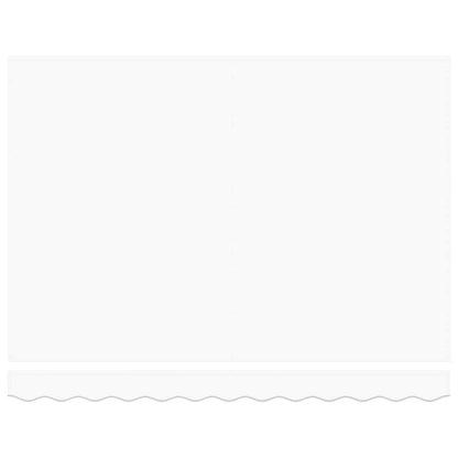 vidaXL Awning Retractable Manual White 300 x 250 x 165 cm Polyester