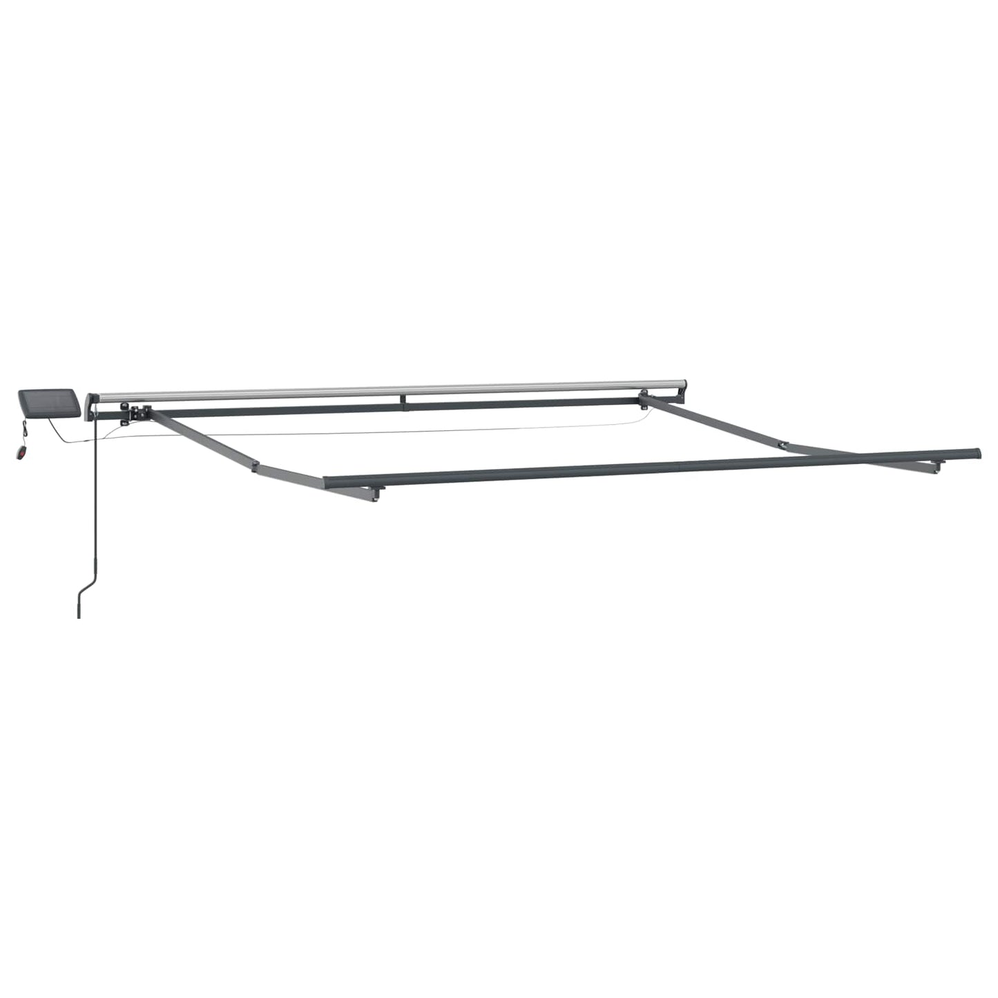 vidaXL Retractable Awning White 300 x 250 cm Fabric