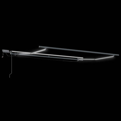 vidaXL Retractable Awning White 300 x 250 cm Fabric