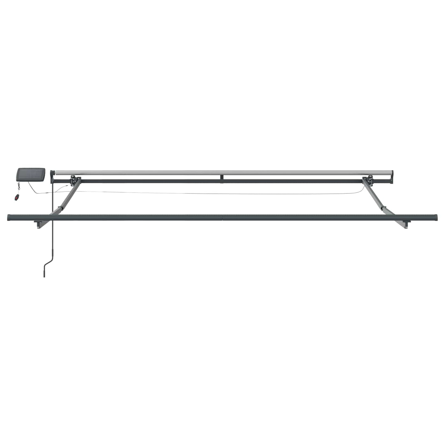 vidaXL Retractable Awning White 300 x 250 cm Fabric