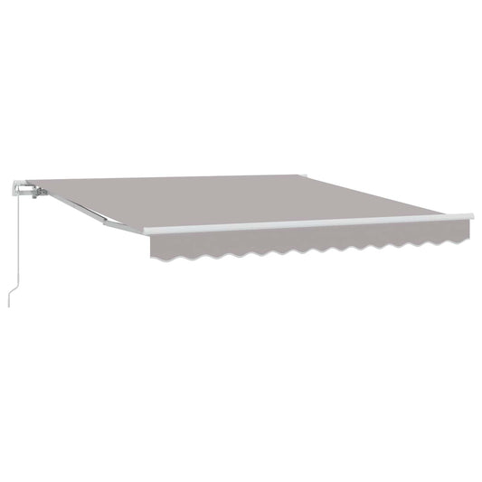vidaXL Awning Retractable Light Grey 300 x 250 x 165 cm Polyester