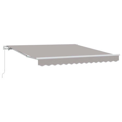 vidaXL Retractable Awning Light Grey 300 x 250 x 165 cm