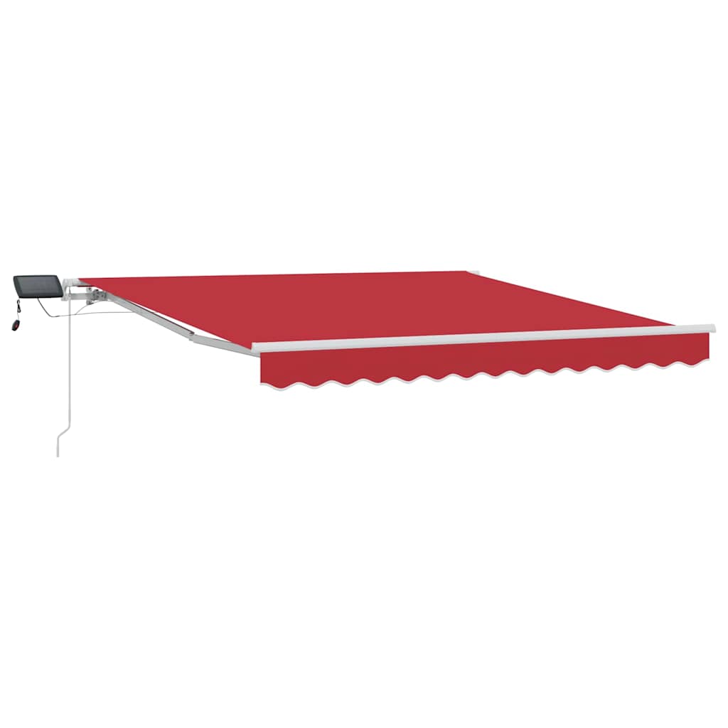 vidaXL Retractable Awning Red 300 x 250 cm Fabric and Aluminium