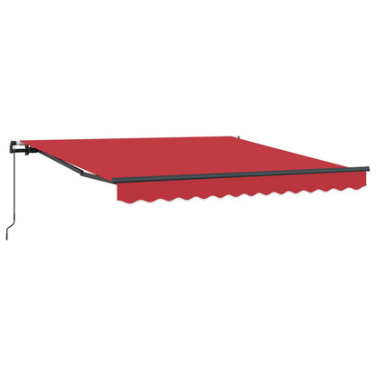 vidaXL Retractable Awning Red 300 x 250 cm Polyester and Aluminium