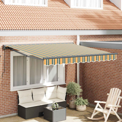 vidaXL Awning Frame Green and Yellow 300 x 250 cm