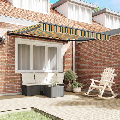 vidaXL Awning Frame Green and Yellow 300 x 250 cm