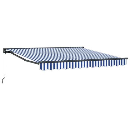vidaXL Awning Frame Blue and White 350 x 250 cm