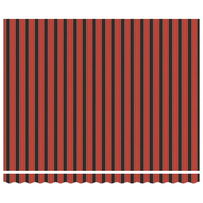 vidaXL Retractable Awning Red and Black 350 x 250 cm Fabric and Steel