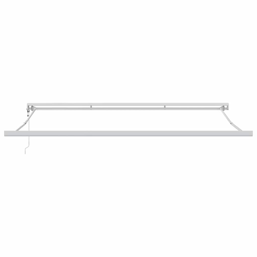 vidaXL Retractable Awning Orange and brown 350 x 250 cm