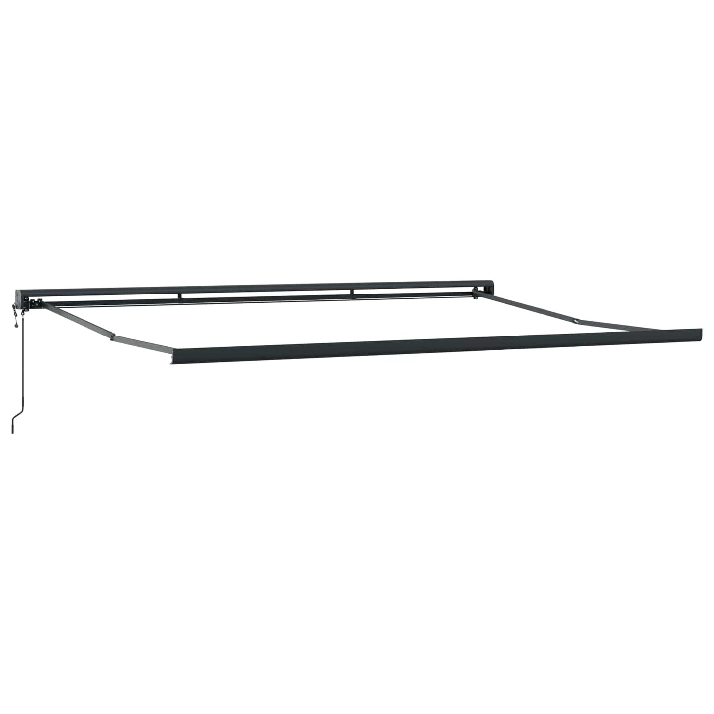 vidaXL Retractable Awning Red and Black 350 x 250 cm