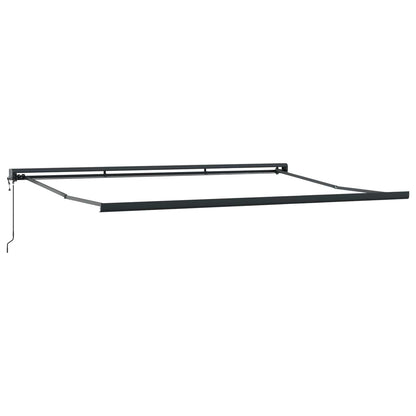 vidaXL Retractable Awning Red and Black 350 x 250 cm