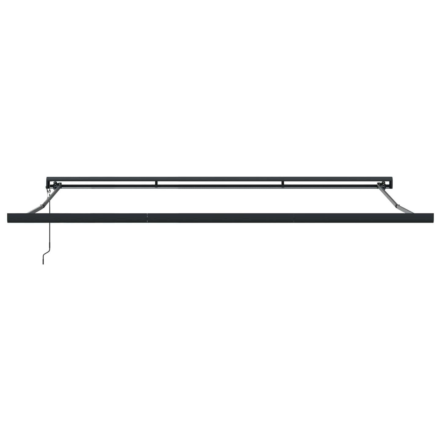 vidaXL Retractable Awning Red and Black 350 x 250 cm