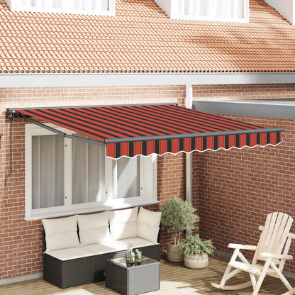 vidaXL Awning Frame Orange and Black 350 x 250 cm