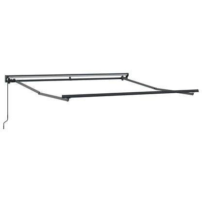 vidaXL Awning Frame Orange and Black 350 x 250 cm