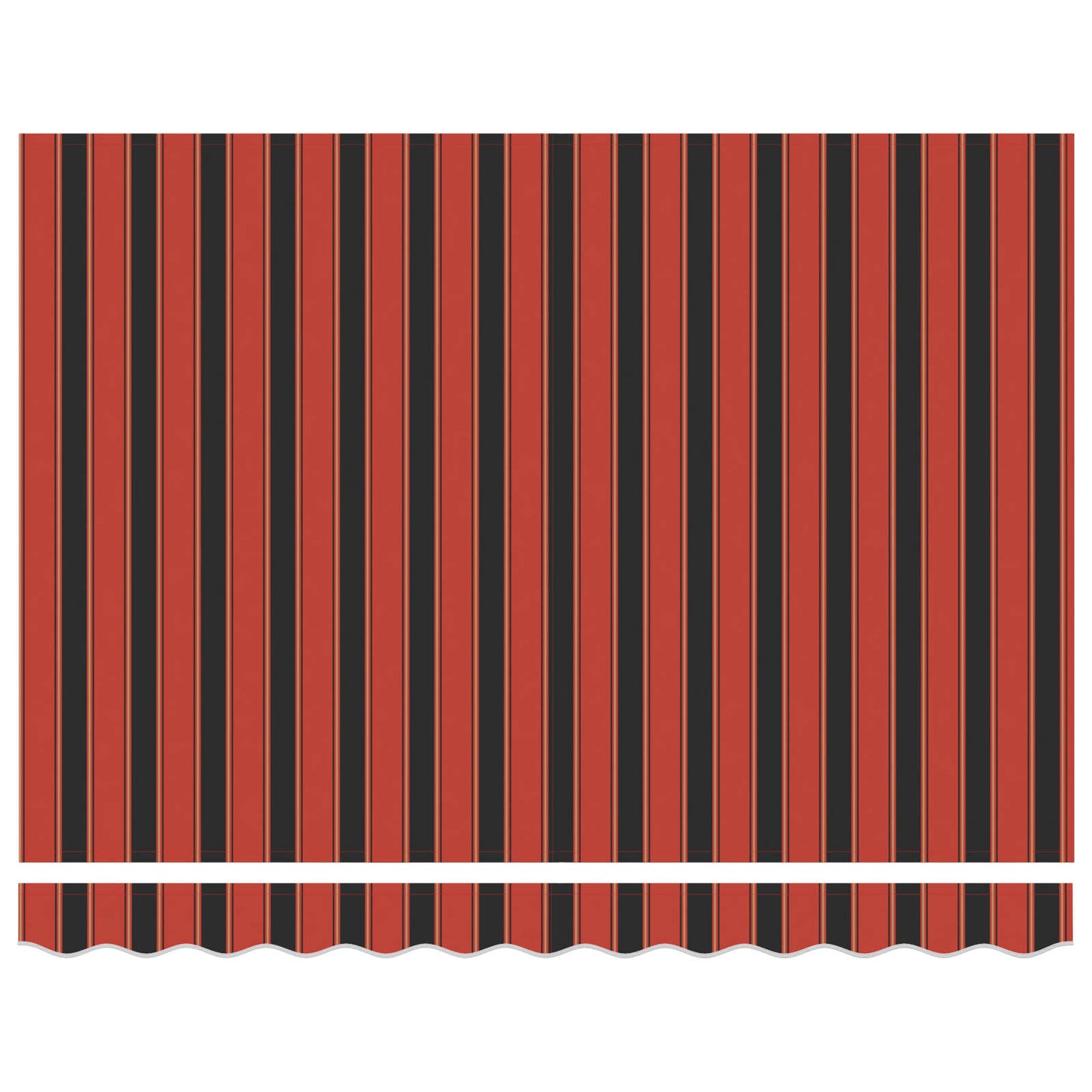 vidaXL Awning Frame Orange and Black 350 x 250 cm