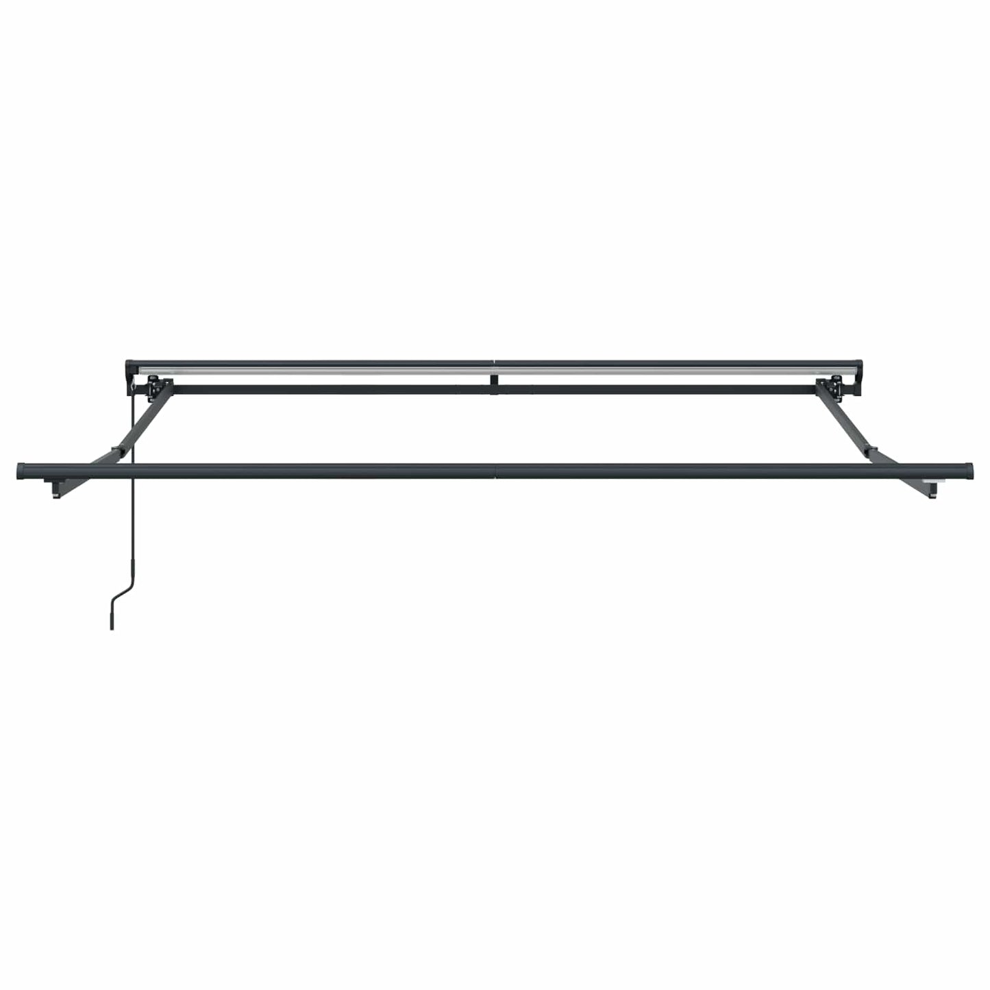vidaXL Awning Frame Orange and Black 350 x 250 cm
