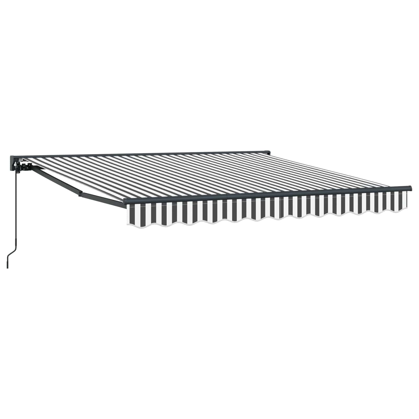vidaXL Awning Frame Anthracite and White 350 x 250 cm