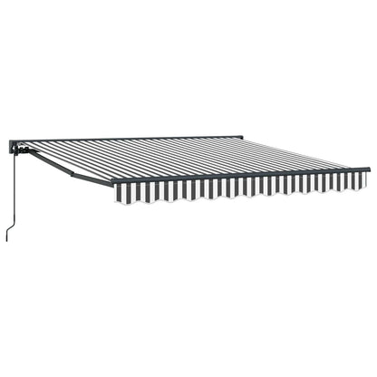 vidaXL Awning Frame Anthracite and White 350 x 250 cm