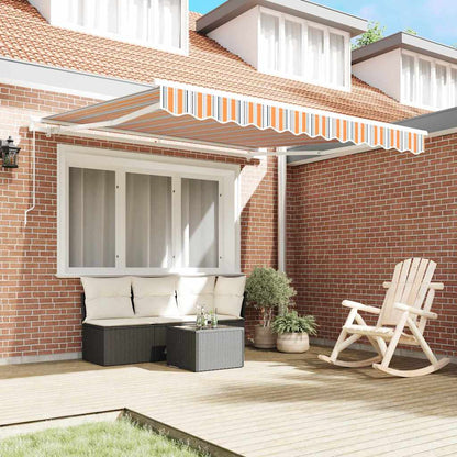 vidaXL Retractable Awning Multicolour 350 x 250 cm