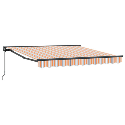 vidaXL Awning Frame Blue and Orange 350 x 250 cm