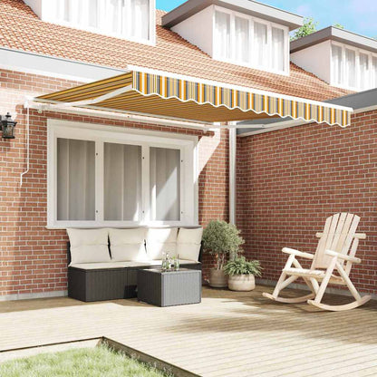 vidaXL Retractable Awning Multicolour 350 x 250 cm