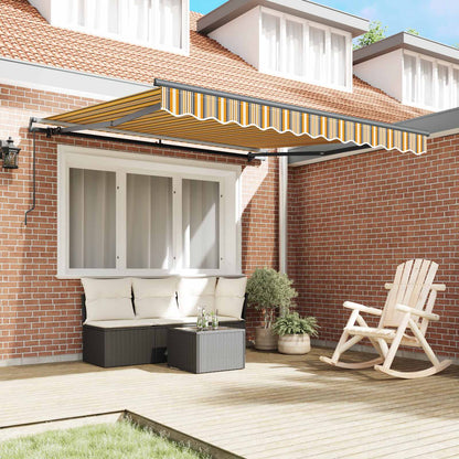 vidaXL Retractable Awning Multicolour 350 x 250 cm
