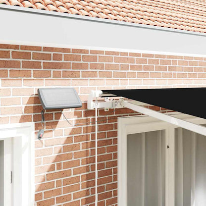 vidaXL Retractable Awning Black 350 x 250 cm Fabric and Aluminium