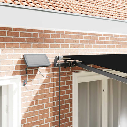 vidaXL Retractable Awning Black 350 x 250 cm Fabric