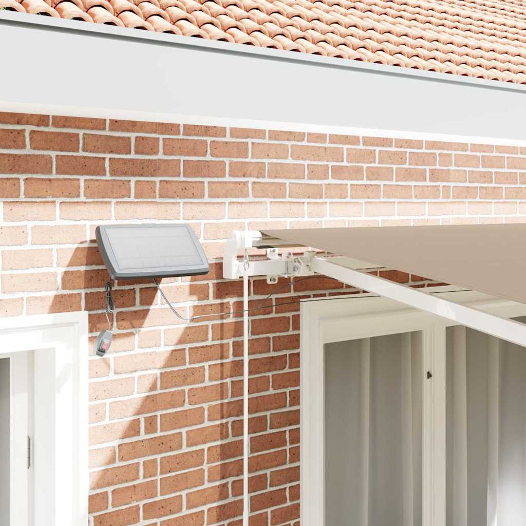 vidaXL Retractable Awning Beige 350 x 250 cm Fabric and Steel