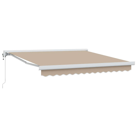 vidaXL Awning Beige 350 x 250 x 165 cm Polyester and Aluminium