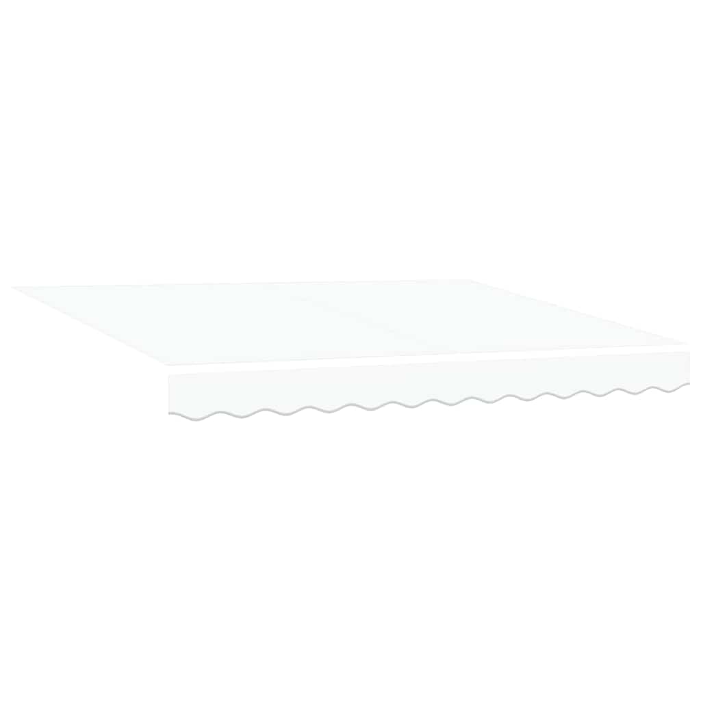 vidaXL Retractable Awning White 350 x 250 cm Polyester and Aluminium