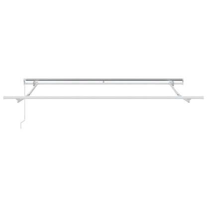 vidaXL Retractable Awning White 350 x 250 cm Polyester and Aluminium