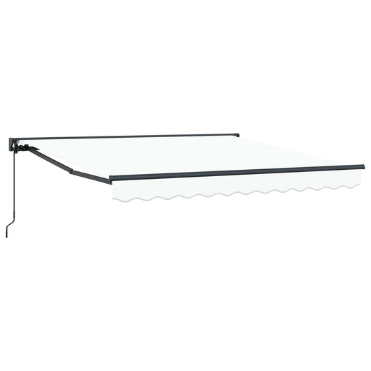 vidaXL Awning Frame White 350 x 250 cm Polyester with PU coating