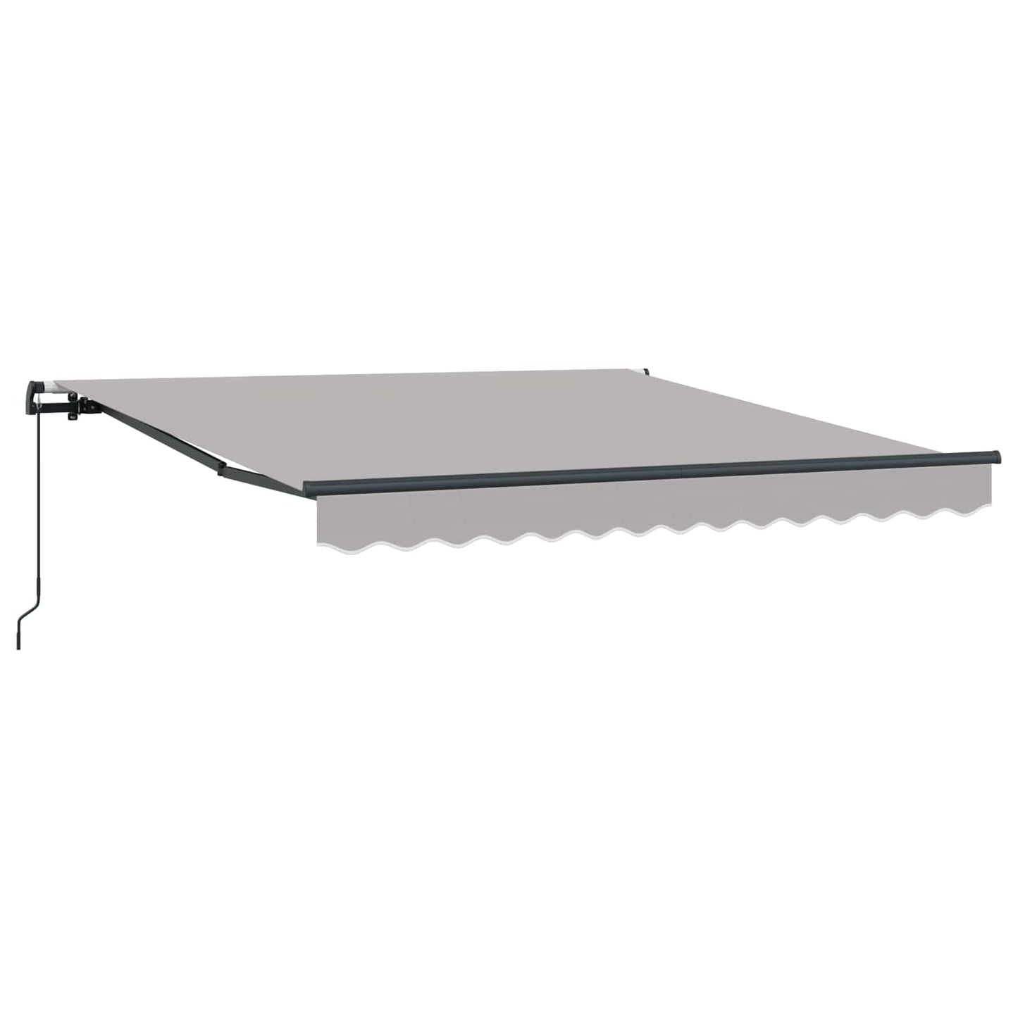 vidaXL Retractable Awning Light Grey 350 x 250 cm