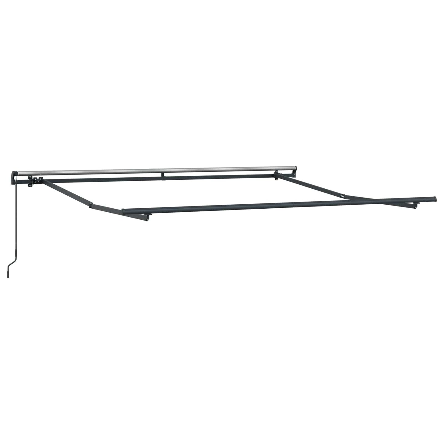 vidaXL Retractable Awning Light Grey 350 x 250 cm