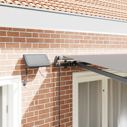 vidaXL Retractable Awning Light Grey 350 x 250 cm Fabric and Aluminium