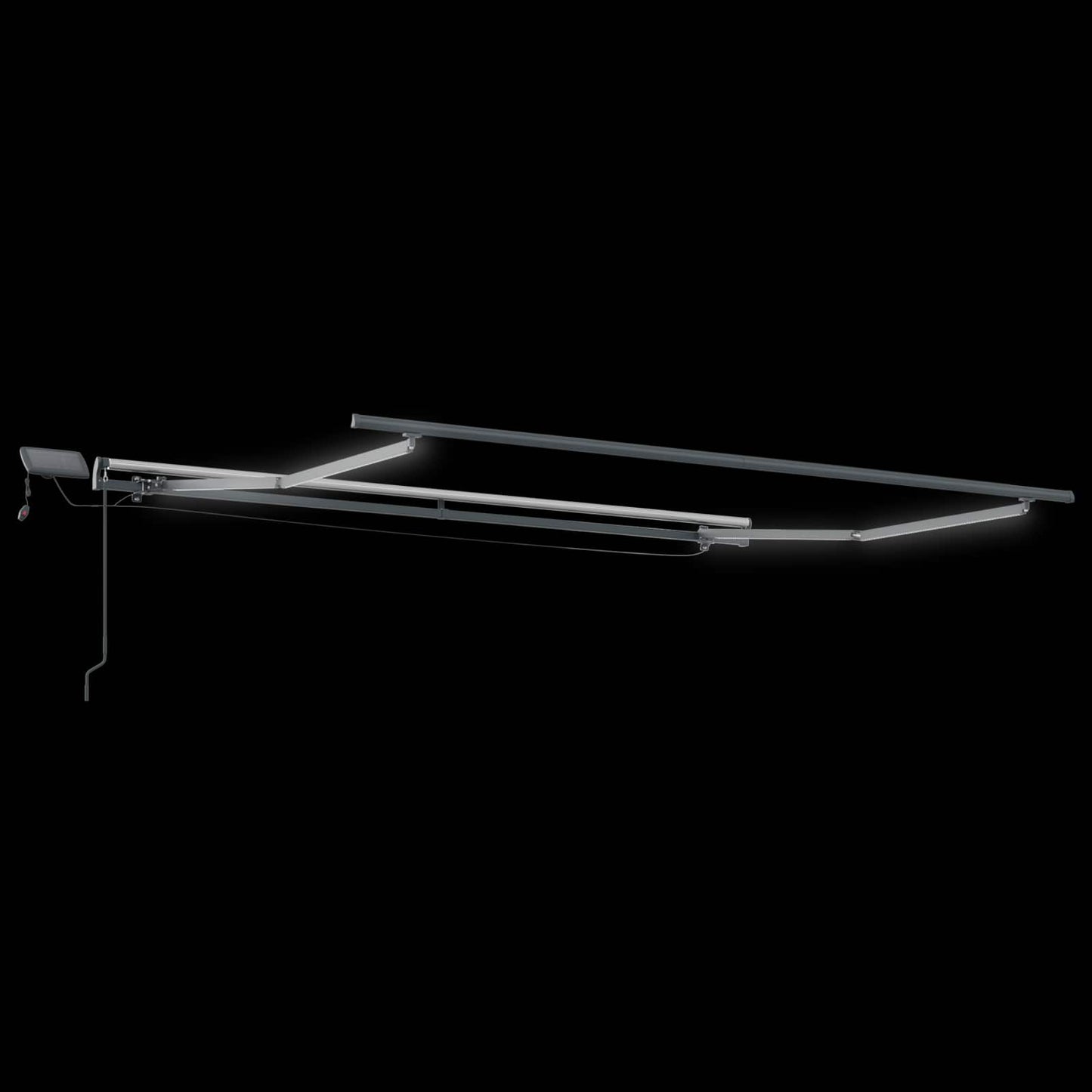 vidaXL Retractable Awning Red 350 x 250 cm Fabric