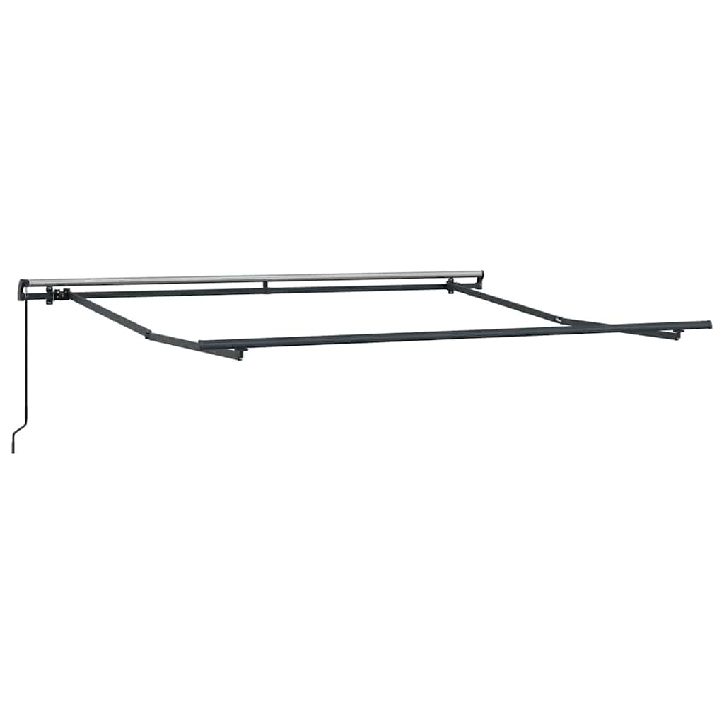 vidaXL Retractable Awning Green and yellow 350 x 250 cm