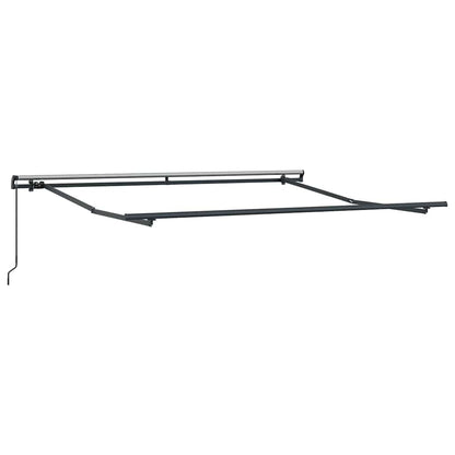 vidaXL Retractable Awning Green and yellow 350 x 250 cm