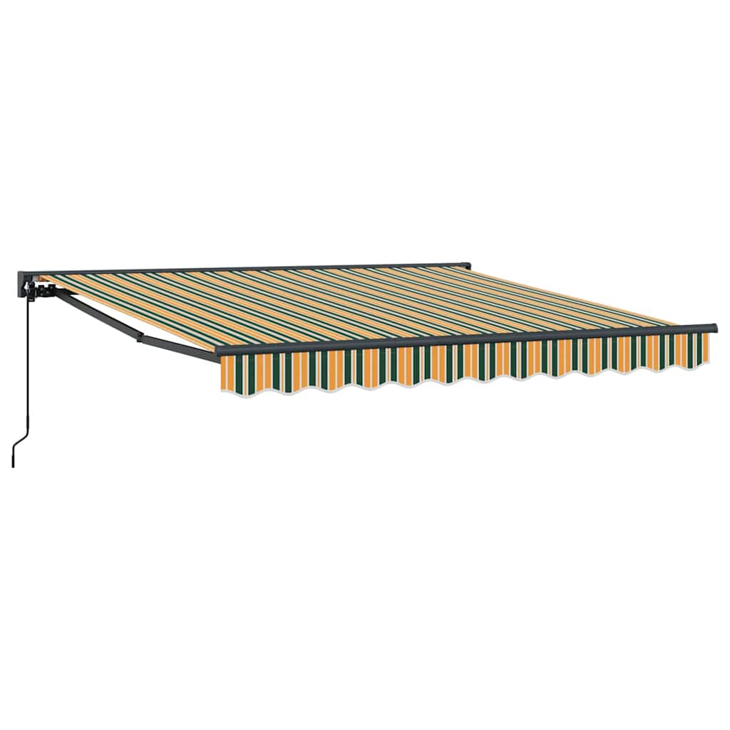 vidaXL Awning Frame Green and Yellow 350 x 250 cm