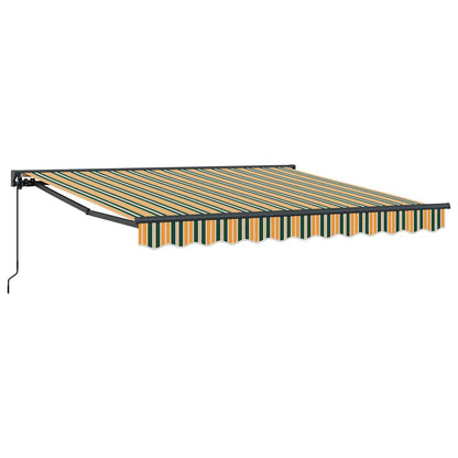vidaXL Awning Frame Green and Yellow 350 x 250 cm