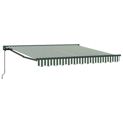 vidaXL Awning Frame Green and White 350 x 250 cm