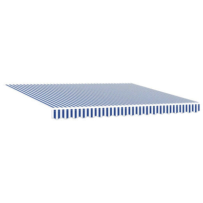 vidaXL Awning Frame Blue and White 400 x 300 cm